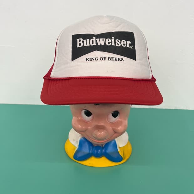 빈티지 버드와이저 트러커 모자 budweiser king of beer