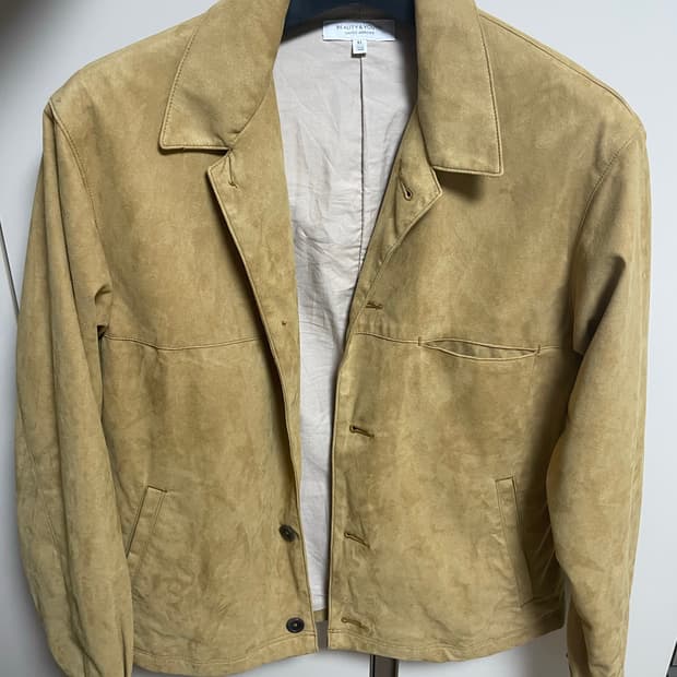 뷰티앤유스 스웨이드자켓 XL