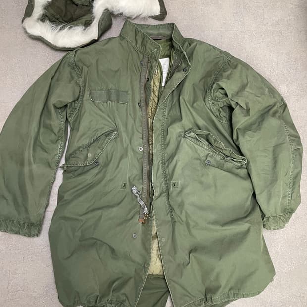 80s 오리지널 미군 m65 피쉬테일 라이너 포함 개파카