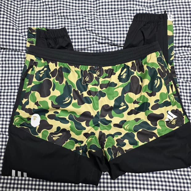 아디다스 x 베이프 wind rdy 팬츠 XL