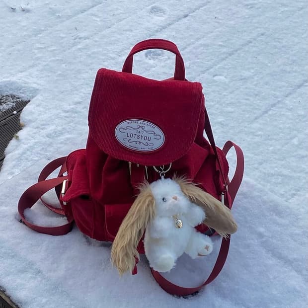 LOTS YOU Chubby Backpack Red 구함