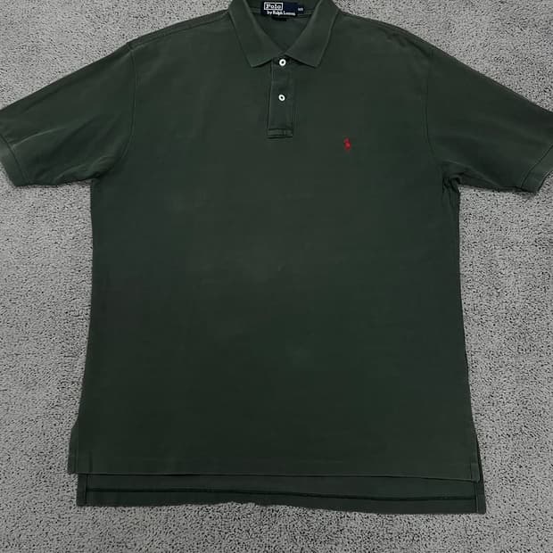 (105) 폴로 랄프로렌 레드포니 카라 티 카키