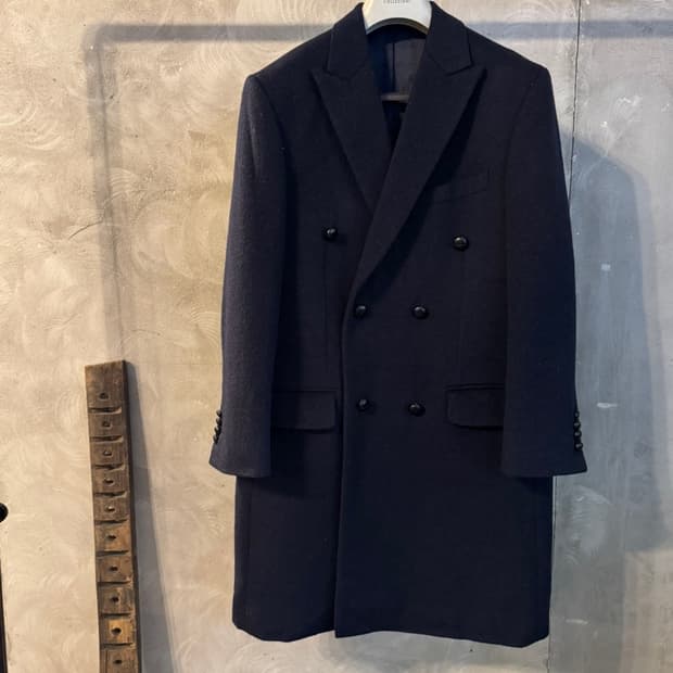 아르코 발레노 더블 브레스티드 코트 슬림100