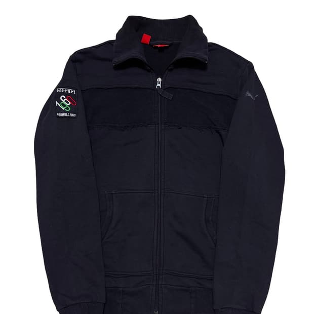 푸마 페라리 블랙 집업 자켓