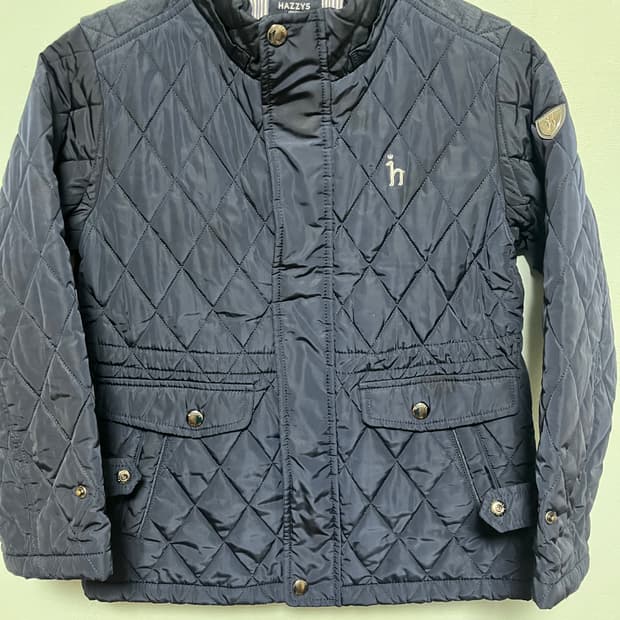 헤지스 키즈 네이비 퀼팅 자켓
