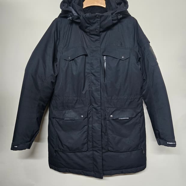 노스페이스 맥머도 구스다운패딩 95 (L) 블랙 모자퍼X