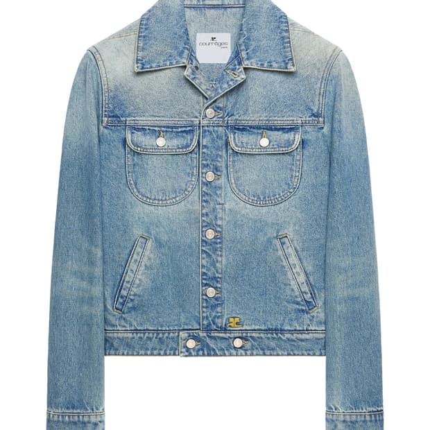 25FW 꾸레쥬 Courreges 블루 트러커 데님 자켓 S
