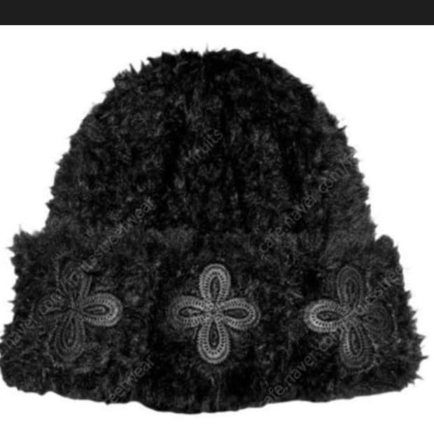 써저리 퍼 레더패치 비니  