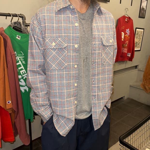 Sugar Cane union made check work shirt