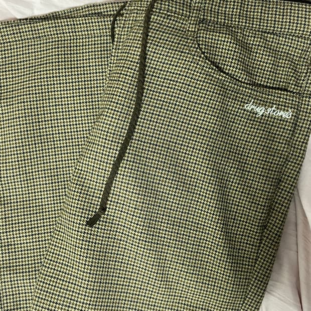 빈티지 브라운 패턴 팬츠