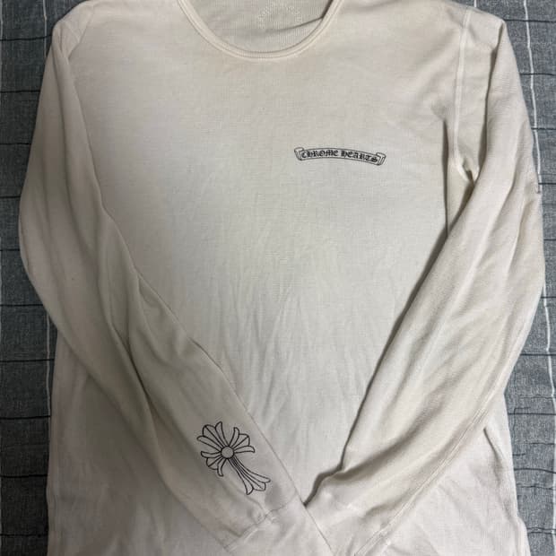 크롬하츠 크로스 와플 롱슬리브 XL 사용감있음 