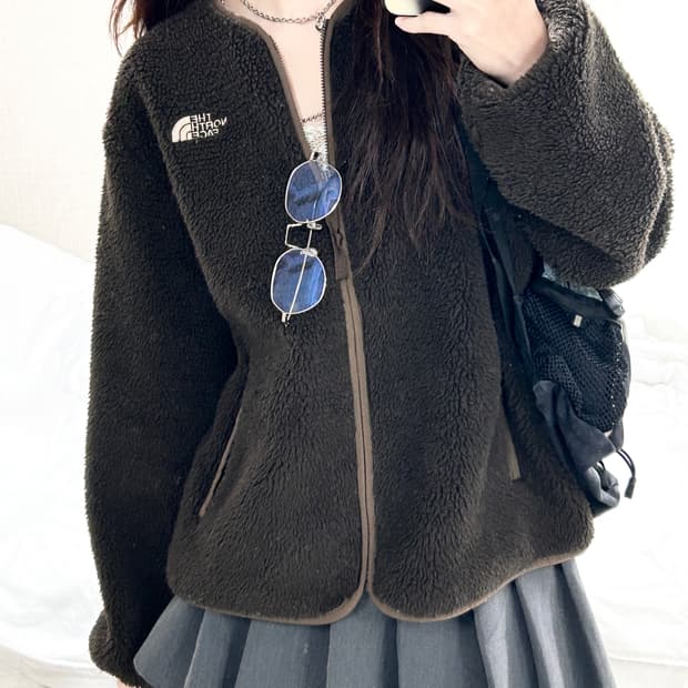 노스페이스 초코 브라운 캠퍼 플리스 자켓