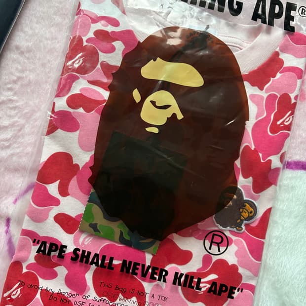 베이프 카모 핑크 키즈 130 