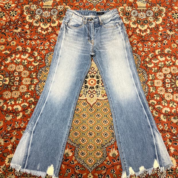 [26] 타임 포스트모던 플레어 부츠컷 데님 팬츠 연청