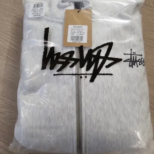 스투시 기모후드집업 애쉬헤더 S사이즈새상품마개봉