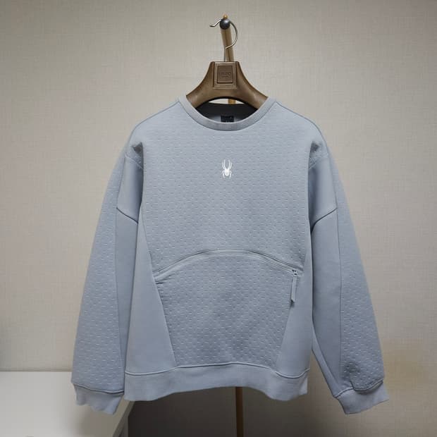 90 (M) 스파이더 여성 오버핏 커브드 맨투맨