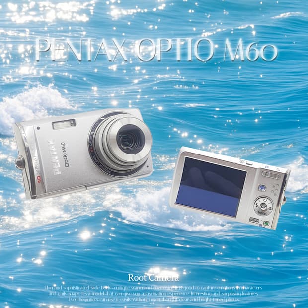 작례⭕️ 펜탁스 Optio 옵티오 M60 클래식 실버✨ 빈티지 디카 