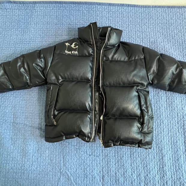 [1사이즈] 떠그클럽 TC 레더 푸퍼 자켓(TC LEATHER PUFFE