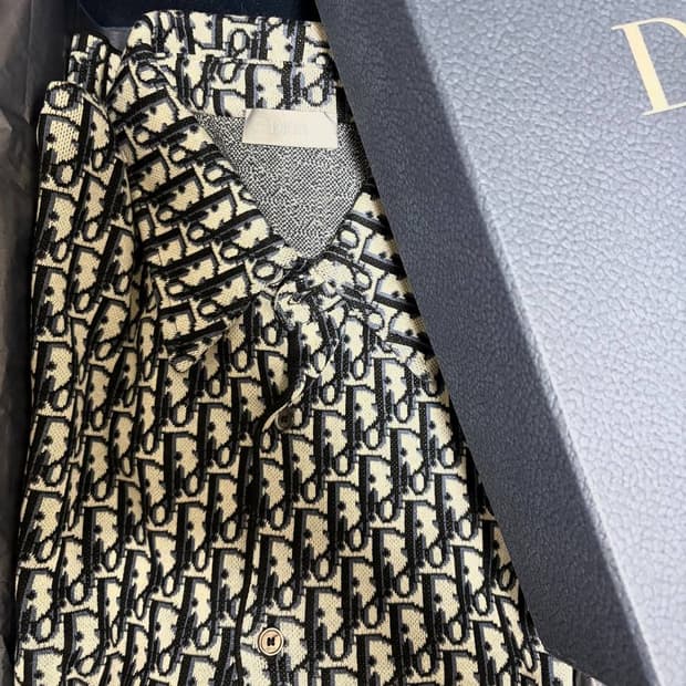 [M] 디올 오블리크 니트 셔츠