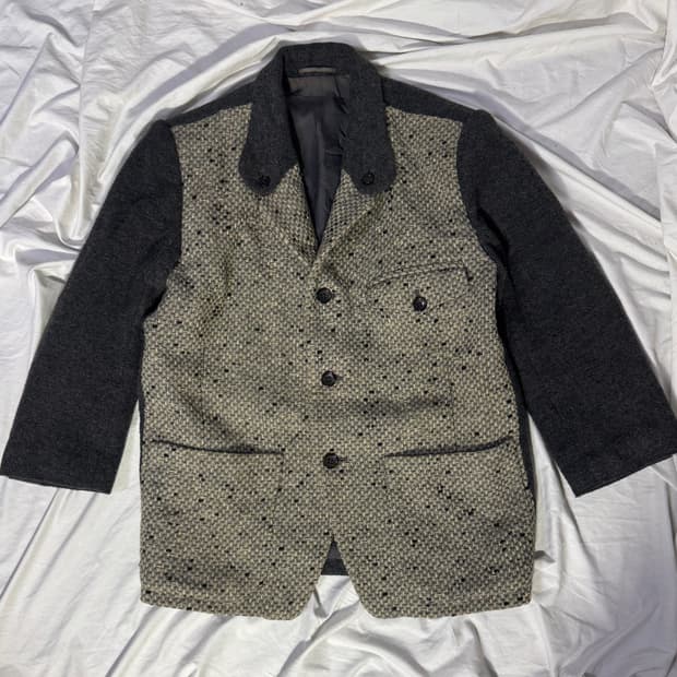 Nicole 울 니트 하이브리드 자켓 아방가르드