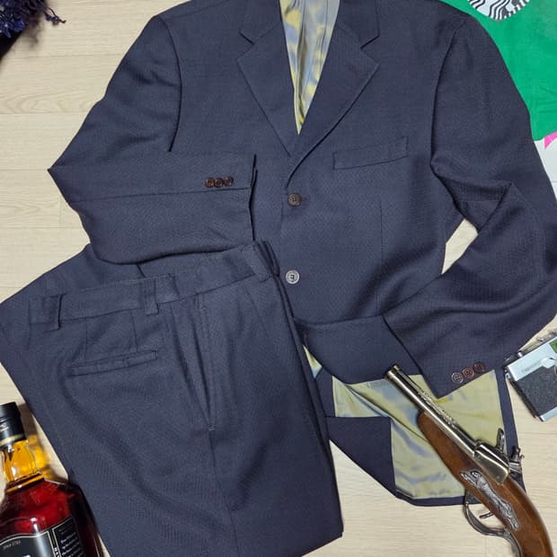 (ITALY)VERSACE 베르사체 3버튼 수트 셋업 정장 세트