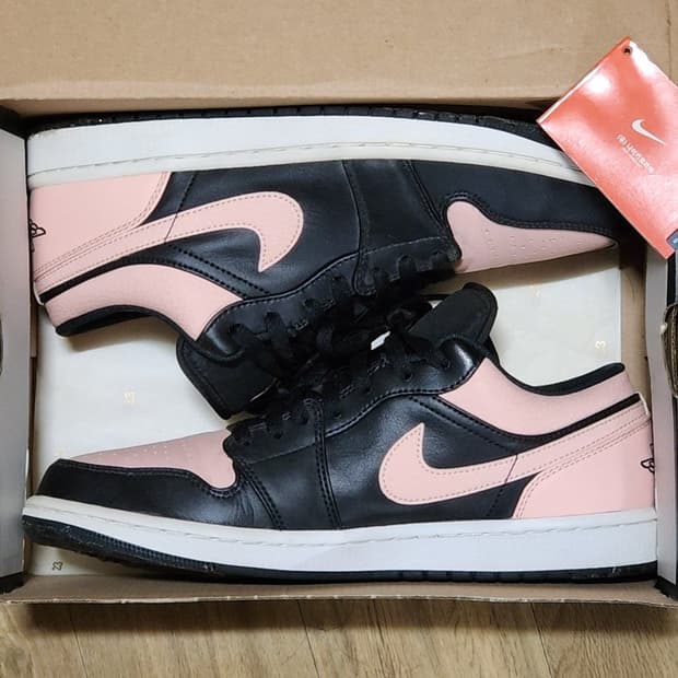 나이키 285 조던1 로우 크림슨틴트