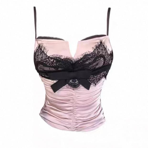 Soft Pink lace sleeveless 레이스 슬리브리스 나시