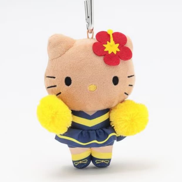 헬로키티 치어리더 카라비너 키링 태닝키티