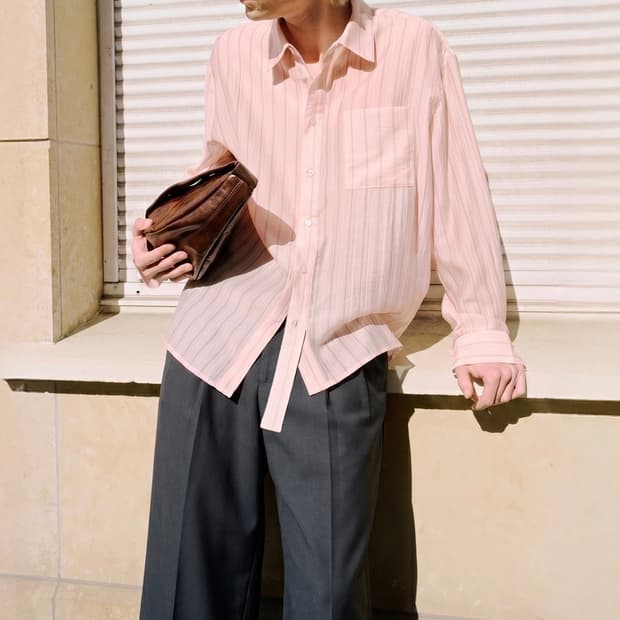 (새상품)MMIC SWAY SHIRT (PINK)