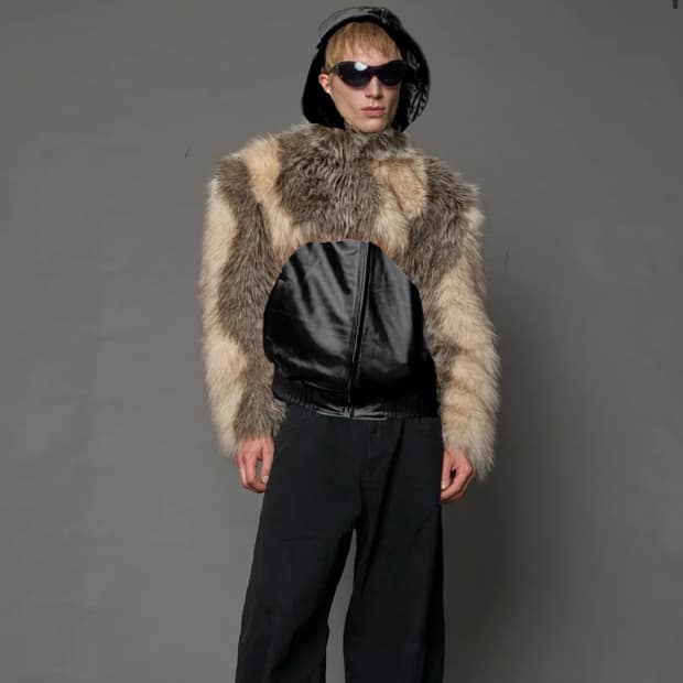 나밀리아 25FW 카티빨 퍼 볼레로 크롭 집업자켓