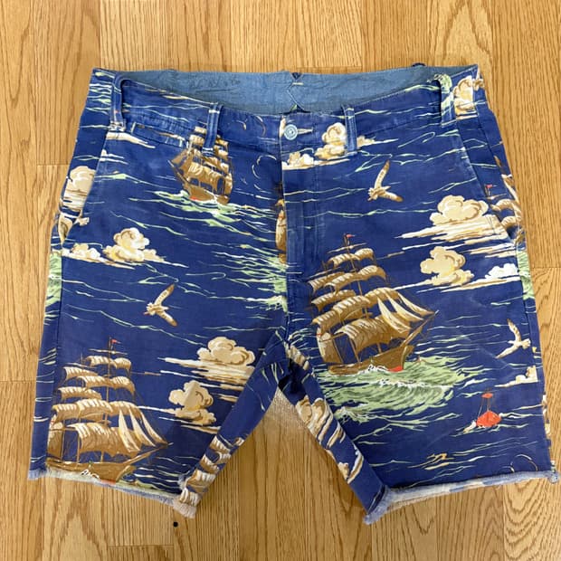 폴로 랄프로렌 트로피컬 항해 프린트 쇼츠