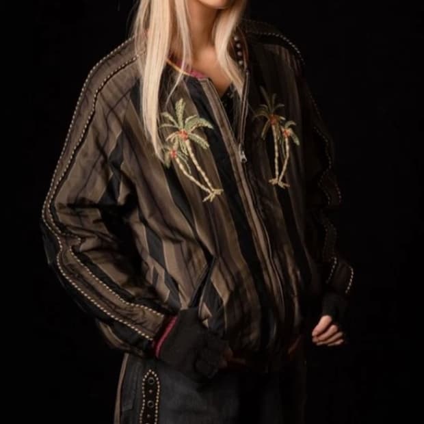 kapital 21ss Rayon Stripe Souvenir JKT