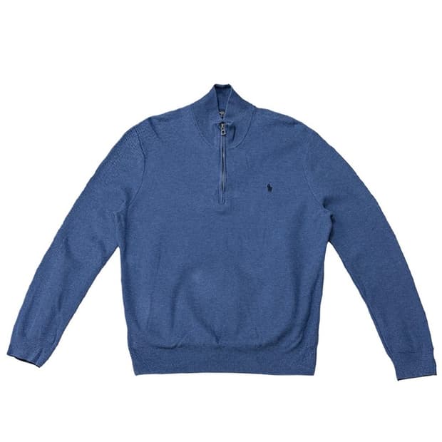 POLO RALPH LAUREN 코튼 쿼터 하프집업 스웨터 XL