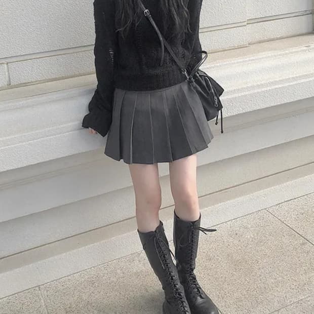 플리츠 스커트