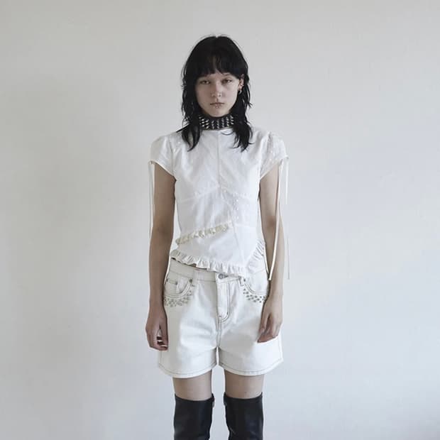 데어드 피스 퍼프 슬리브 블라우스 PIECE PUFF SLEEVE BLO