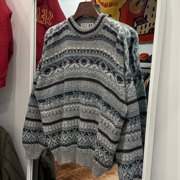 00s Giorgio 빈티지 알파카 울 니트 (made in Italy)