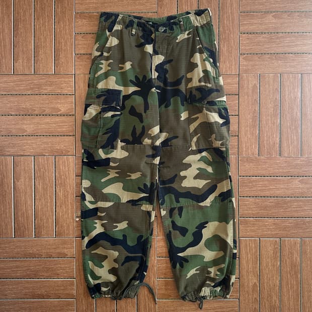 90‘s Woodland us army camo cargo pants