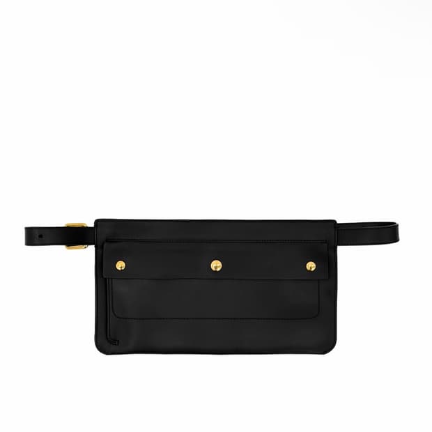 [OS] 버버리 레더 슬림 벨트백 크로스 슬링백 블랙