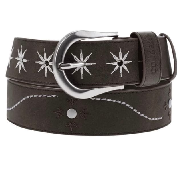 코이세이오 프레임 스터드 벨트 브라운