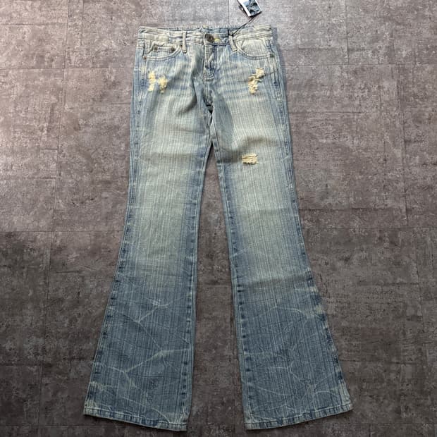 (미사용) 디스트로이드 부츠 컷 데님