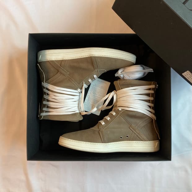 [41] 디올옴므 dior homme 끈칭칭 하이탑 베이지