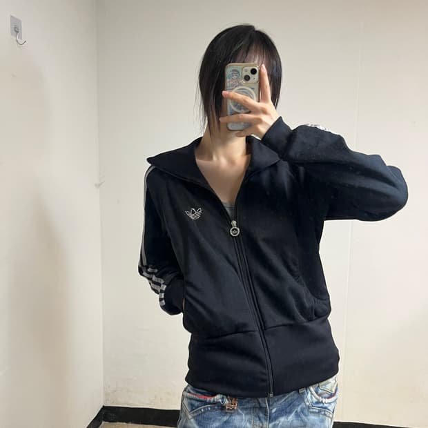 Adidas Glitter Cubic Silver Track Jacket
