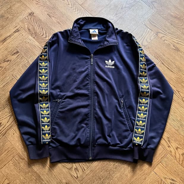 [S]80's 아디다스 올드스쿨 사이드라인 트랙탑 져지