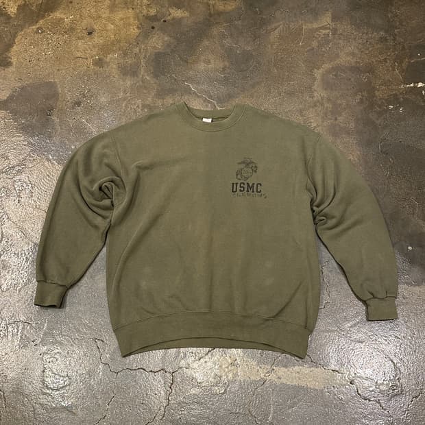 90s 50/50 made in USA  USMC 빈티지 스웻셔츠 L