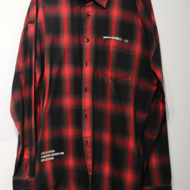 253. 레드 & 블랙 체크 셔츠