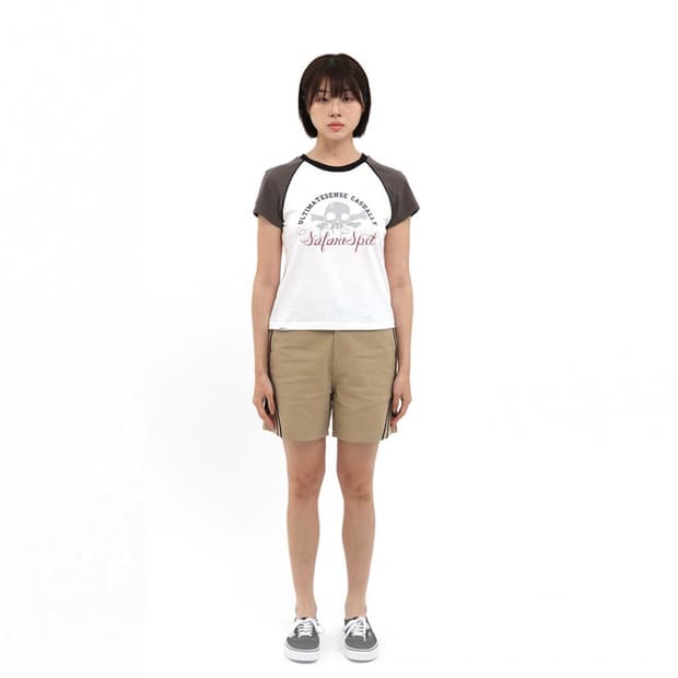사파리스팟 반팔 1/2 MULTI SKULL RAGLAN TEE