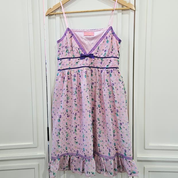 플라워 슬립 원피스