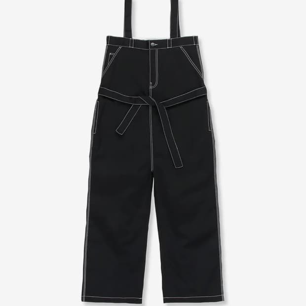 디키즈 트윌 오픈 햄 BIB 블랙