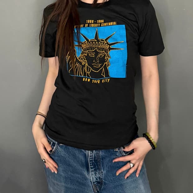 MADE IN USA 🇺🇸 자유의 여신상 반팔 티셔츠