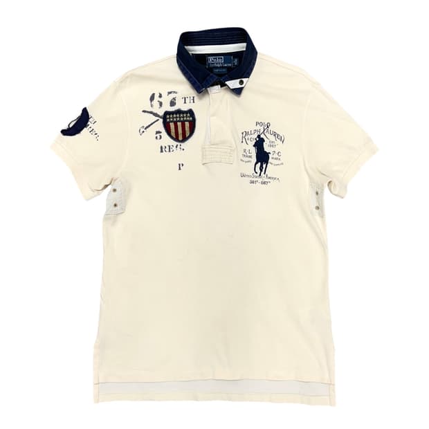 폴로 빅포니 치프키프 아이보리 럭비 카라티(M)